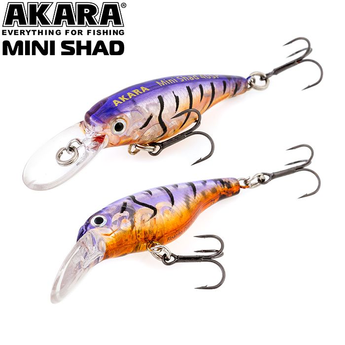 

Воблер Akara Mini Shad 40SP 2,5 гр 1/11 oz 1,6 in A147, Разноцветный, Mini Shad