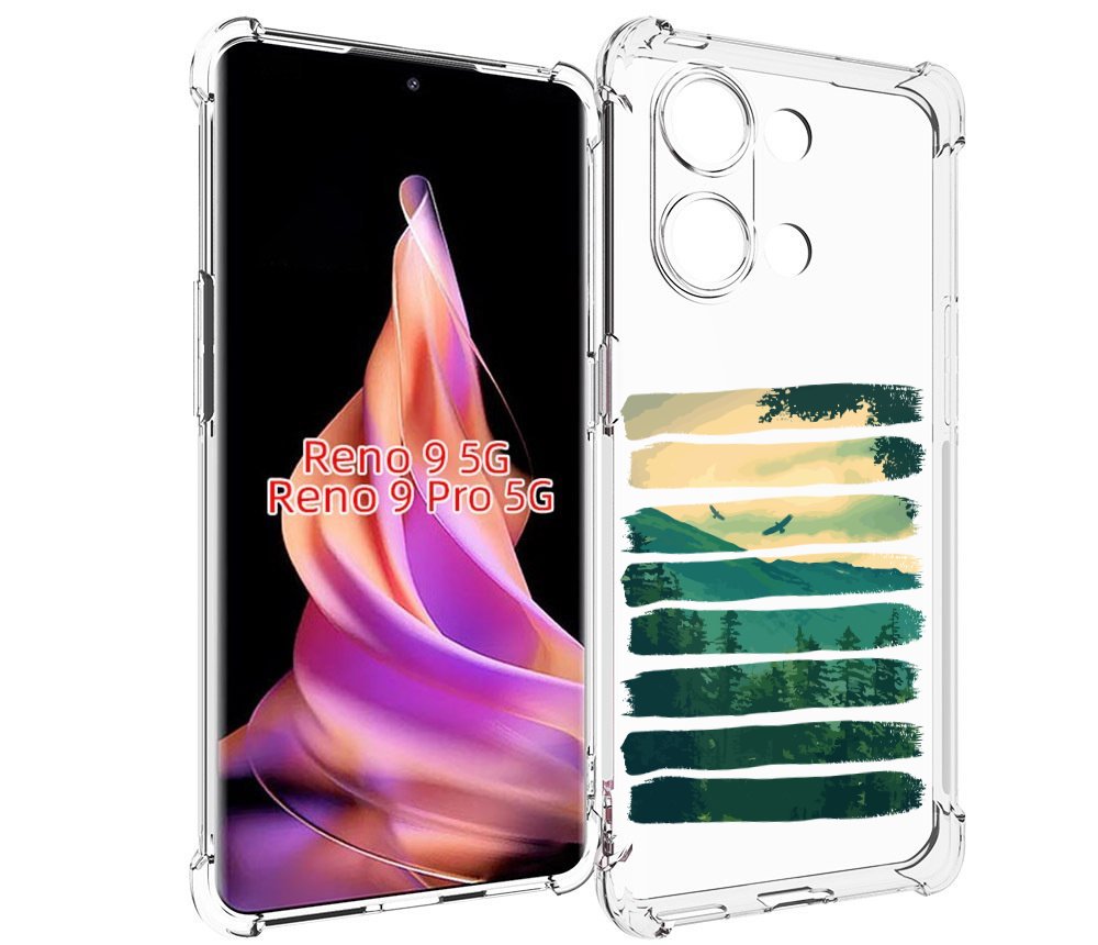 

Чехол MyPads Лесная чаща для Oppo Reno 9/Reno 9 Pro, Прозрачный, Tocco