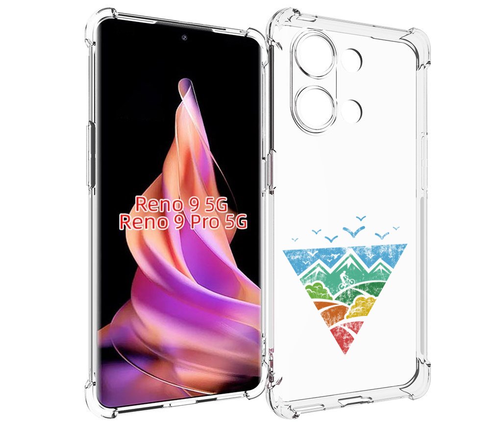 

Чехол MyPads Лес земля море чайки для Oppo Reno 9/Reno 9 Pro, Прозрачный, Tocco