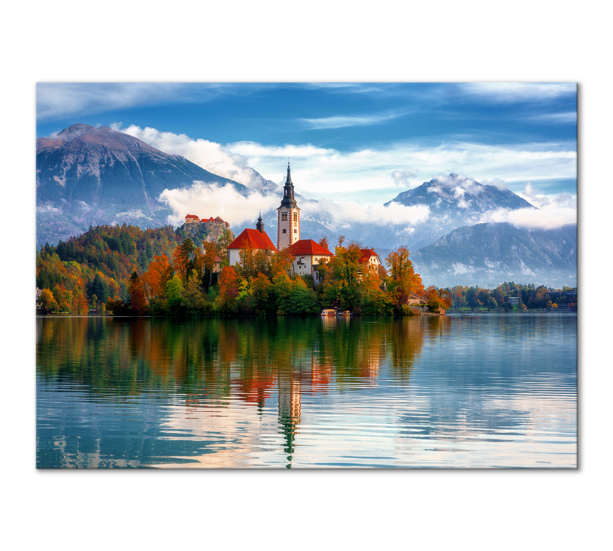 

Картина интерьерная на холсте Poly Print Art Бледское озеро 40х60 см.