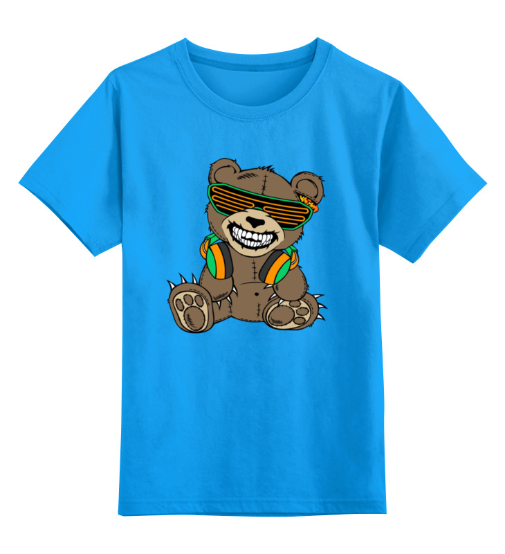 

Футболка детская Printio happy bear цв. голубой р. 140, happy bear