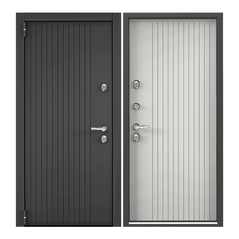 Дверь входная Torex для дома металлическая Village advanced 950х2050, левый, серый