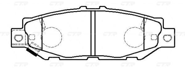 

Тормозные колодки Ctr GK1077