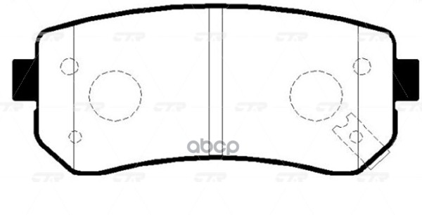 

Тормозные колодки Ctr GK0542P