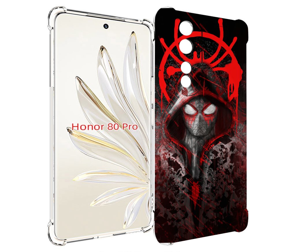 

Чехол MyPads страшный человек паук мужской для Honor 80 Pro, Прозрачный, Tocco
