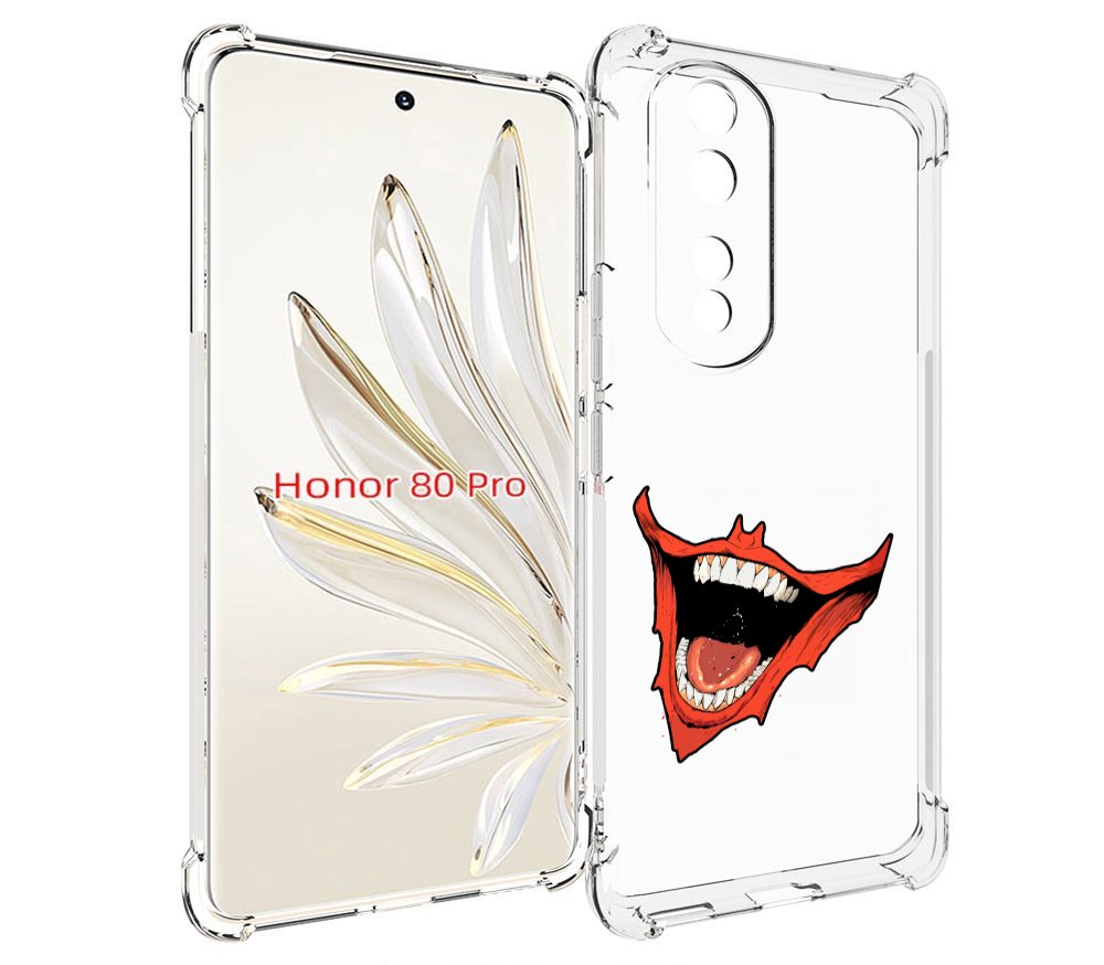 

Чехол MyPads страшная-улыбка для Honor 80 Pro, Прозрачный, Tocco