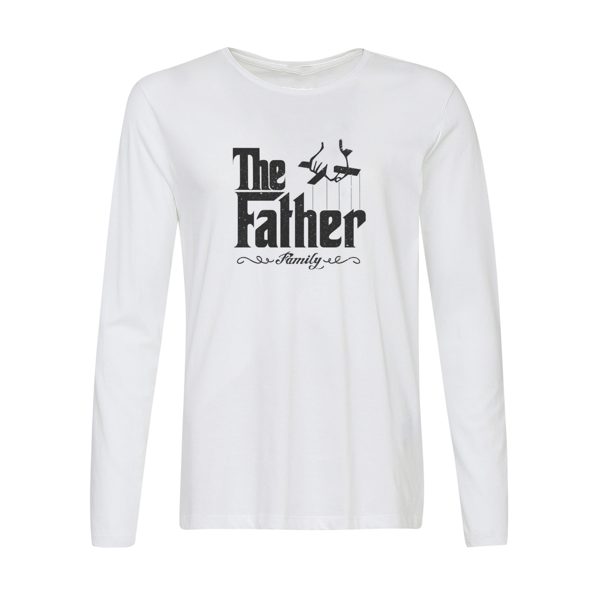

Лонгслив CoolPodarok Прикол. Семья. The father. Папа, Белый, w0151837