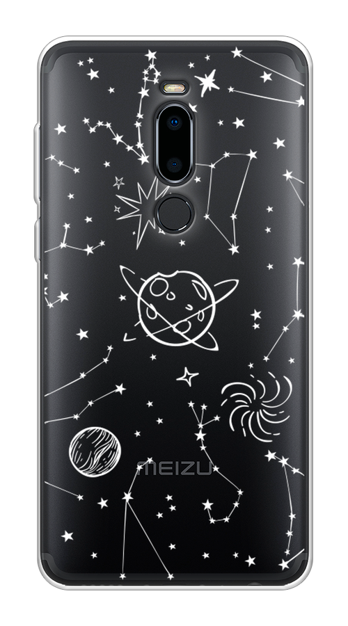 

Чехол на Meizu M8 "Планеты в космосе", Белый, 73150-2