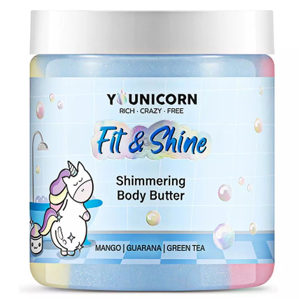 Баттер для тела Younicorn Fit & Shine с шиммером 250 мл