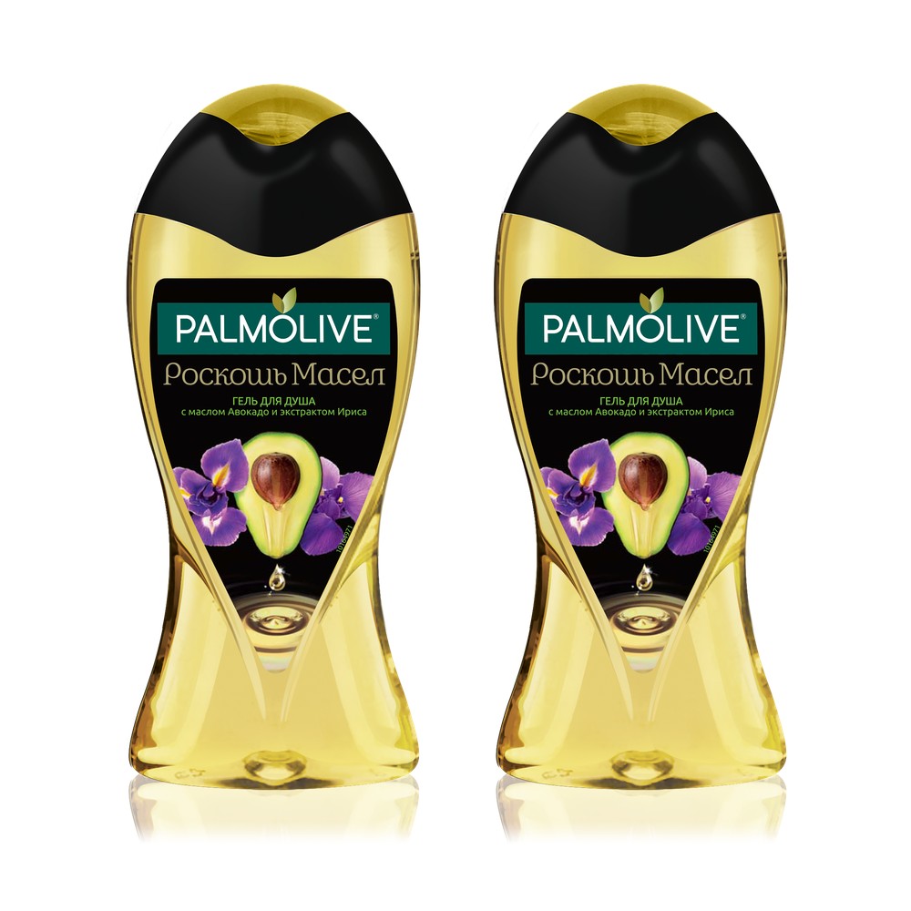 Купить Гель для душа Palmolive с маслом Авокадо и экстрактом Ириса, 250 мл 2 шт в наборе, Роскошь Масел