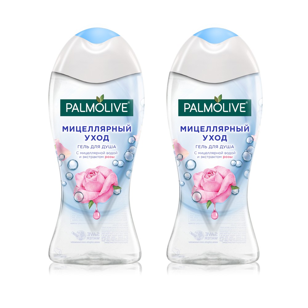 фото Гель для душа palmolive мицеллярный уход с экстрактом розы, 250 мл 2 шт в наборе