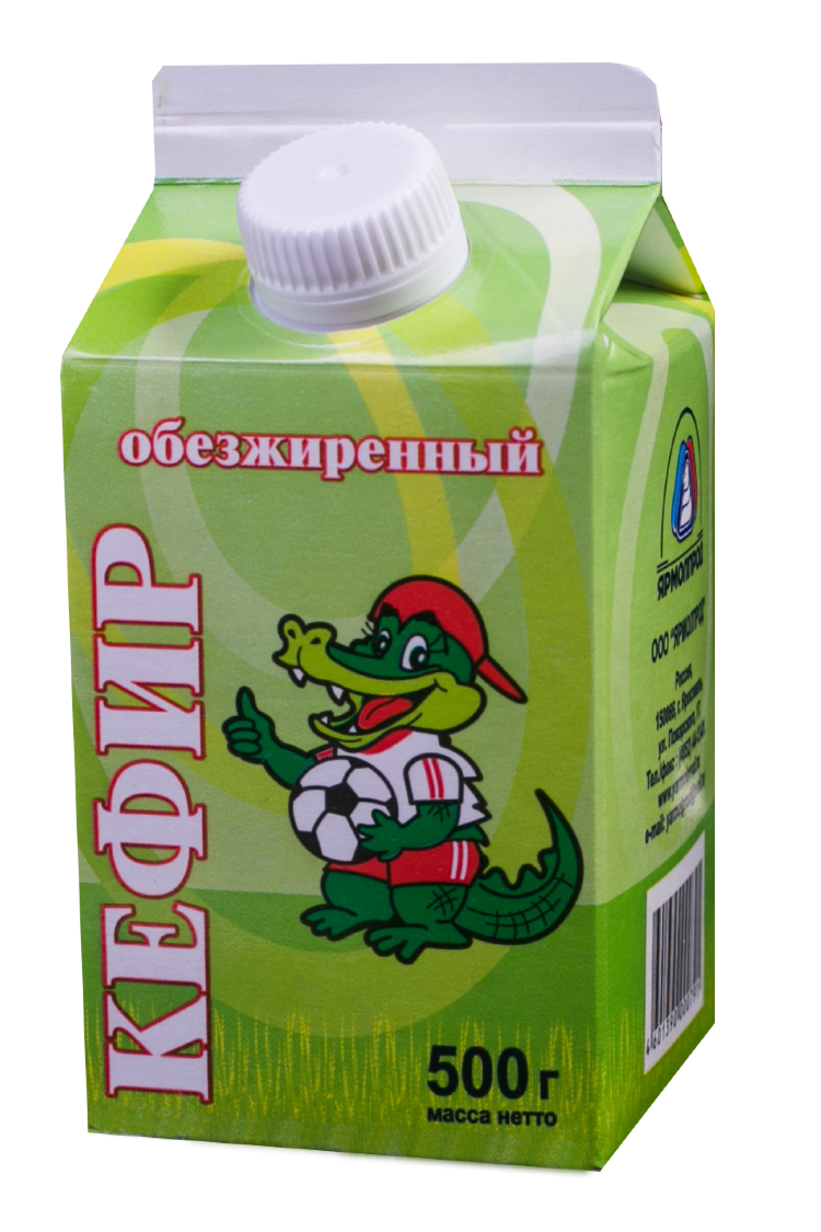 

Кефир Ярмолпрод обезжиренный 0,1% БЗМЖ 500 мл