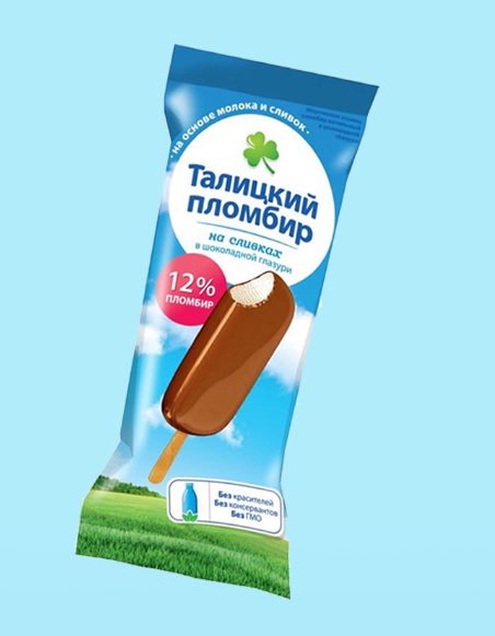 

Мороженое Талицкий эскимо 12% 70 г, бзмж