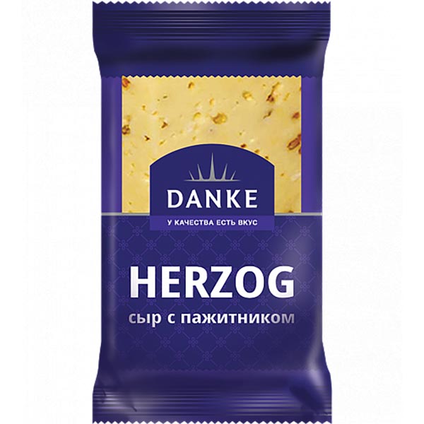 

Бзмж сыр danke/данке герцог с пажитником 45% 200г