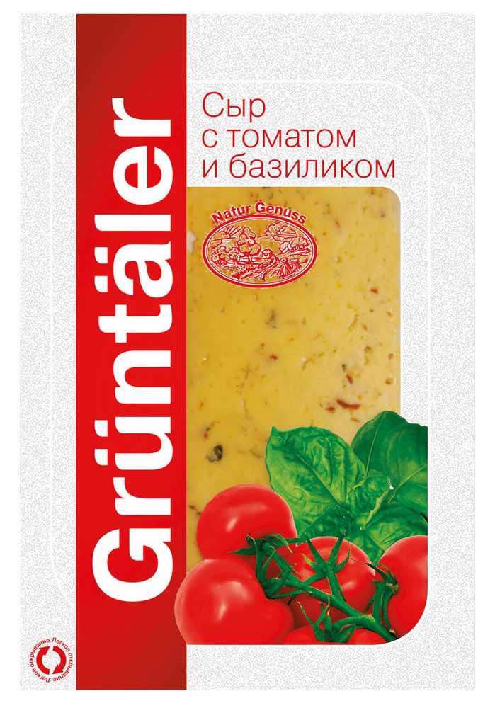 

Сыр Gruеntaler с томатом и базиликом 50%, 150 г БЗМЖ