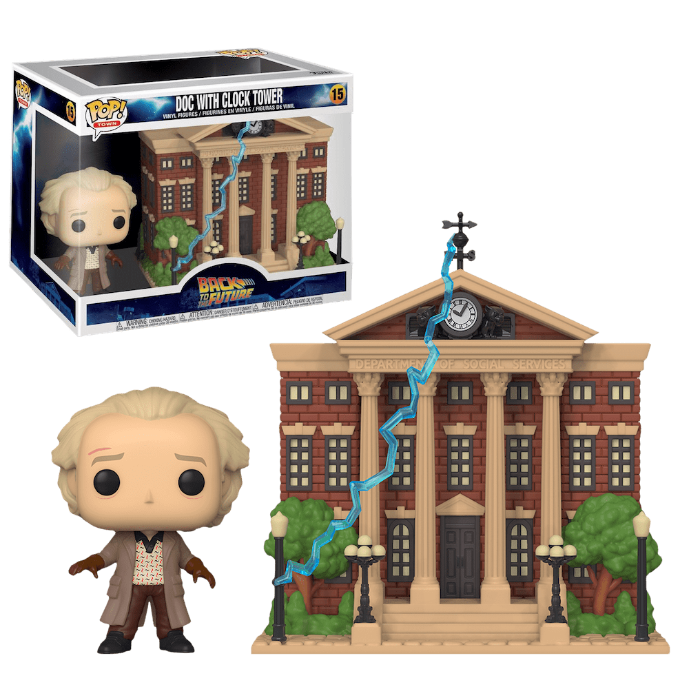 Фигурка Funko POP! Town: BTTF: Doc with Clock Tower   46910