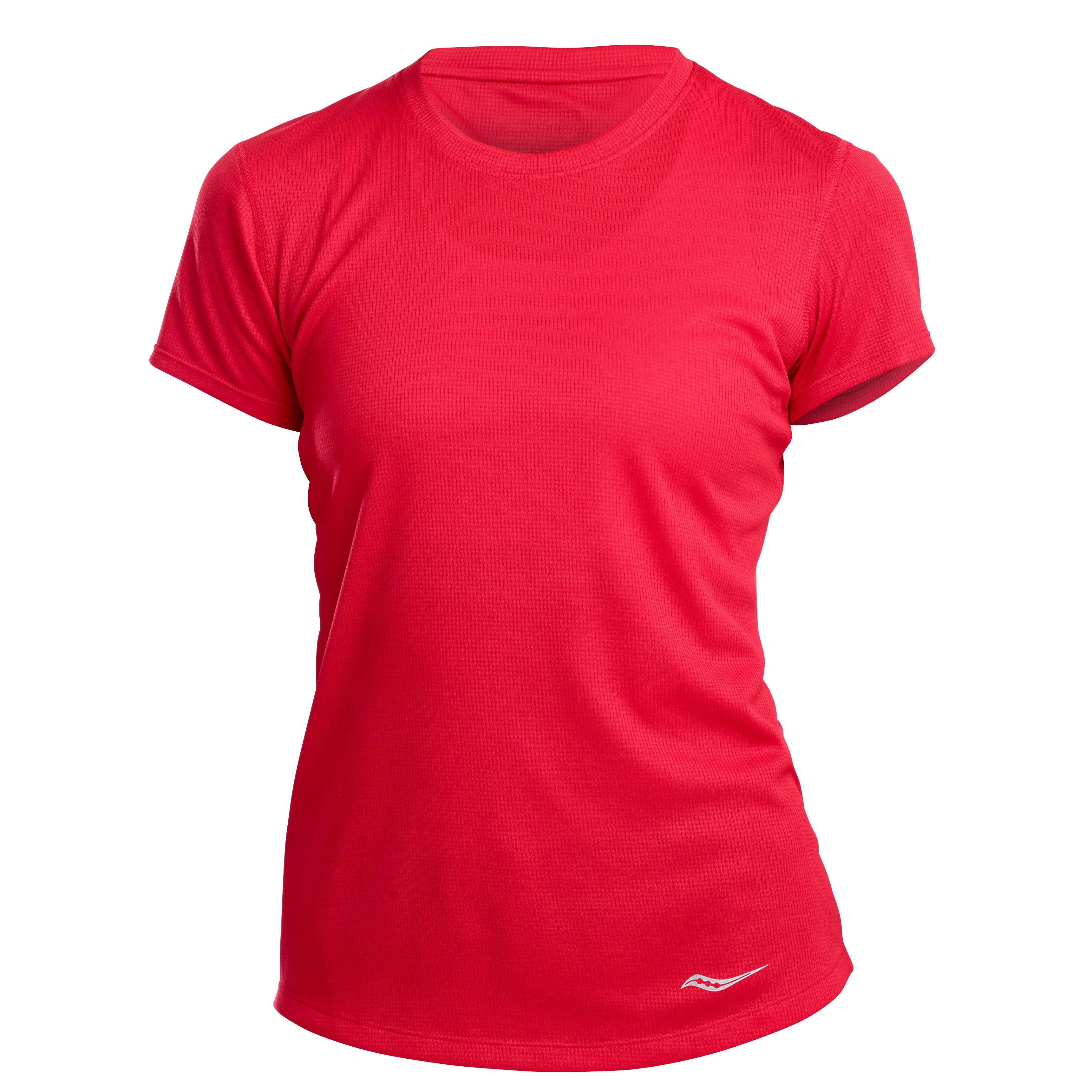 

Футболка женская Saucony Stopwatch Short Sleeve красная M INT, Stopwatch Short Sleeve