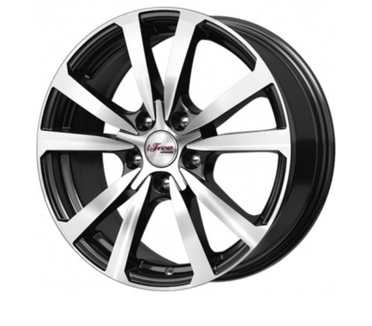 

Колесный диск iFree Бэнкс (КС645) Блэк Джек 7x17/5x114.3 ET39 D60.1, Черный;серебристый