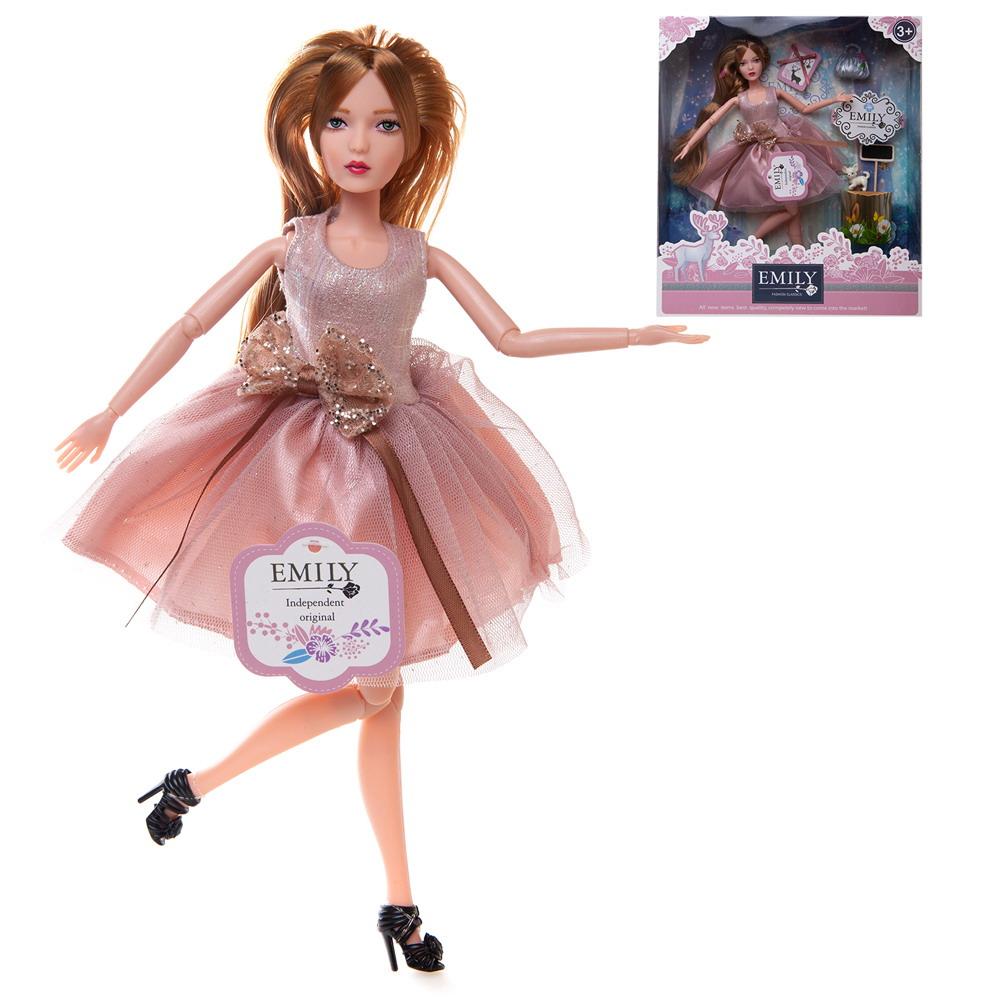 Кукла Emily Эмили Розовая с аксессуарами, 30 см