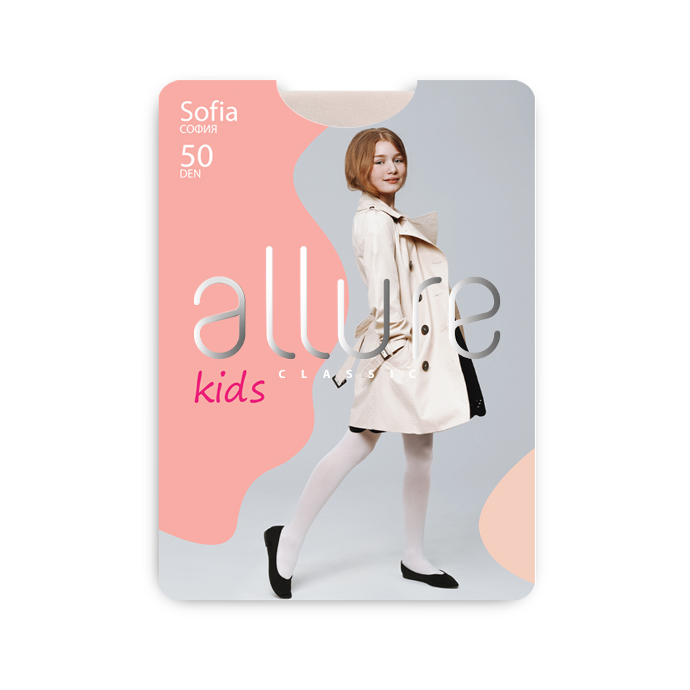 

Колготки детские ALLURE, цв. розовый р.140, ALL Sofia