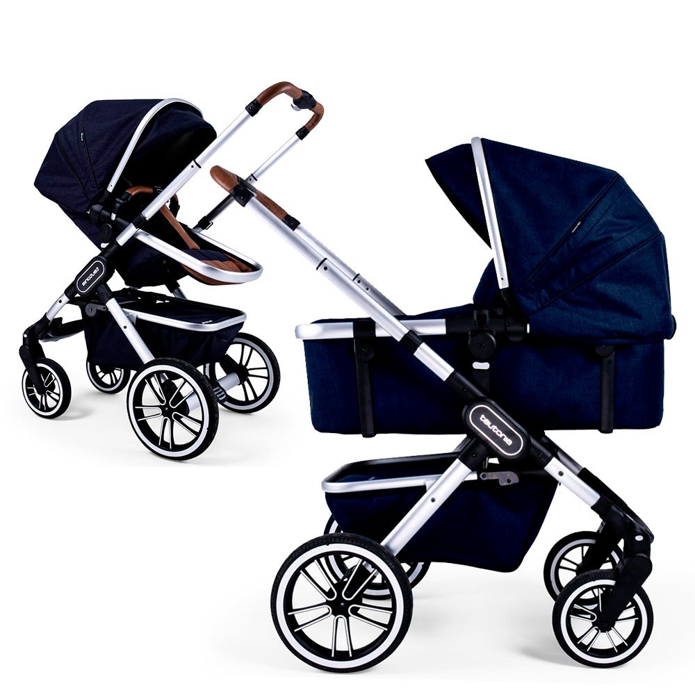 

Коляска 2 в 1 Teutonia Trio Alu/Navy melange, Trio