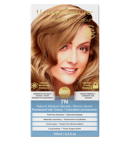 

Стойкая гель-краска Tints of Nature, оттенок 7N Средний блондин, 140 г, 7N