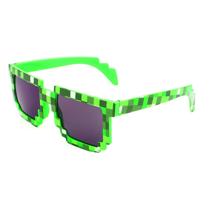фото Пиксельные очки детские майнкрафт (зеленые) 12см toypost