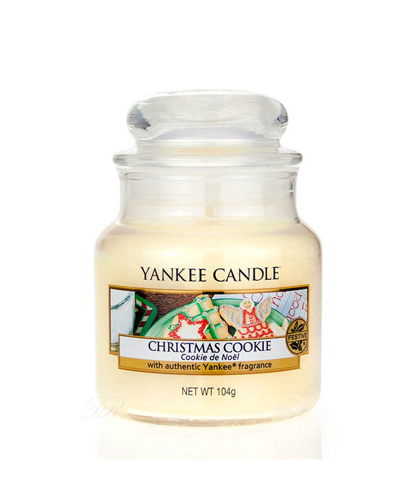 фото Свеча ароматическая yankee candle christmas cookie/ рождественское печенье 25-40 ч