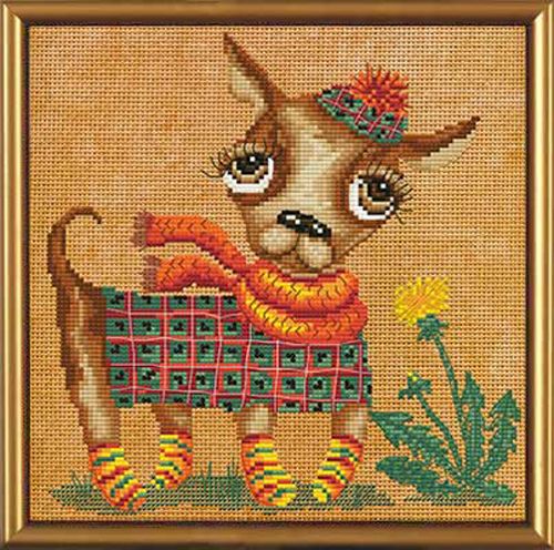 

Вышивка Чихуахуа 20x20см