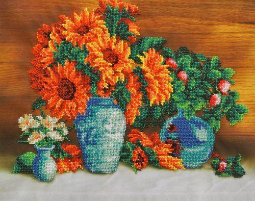 

Вышивка МП Студия Подсолнухи 28*35 см