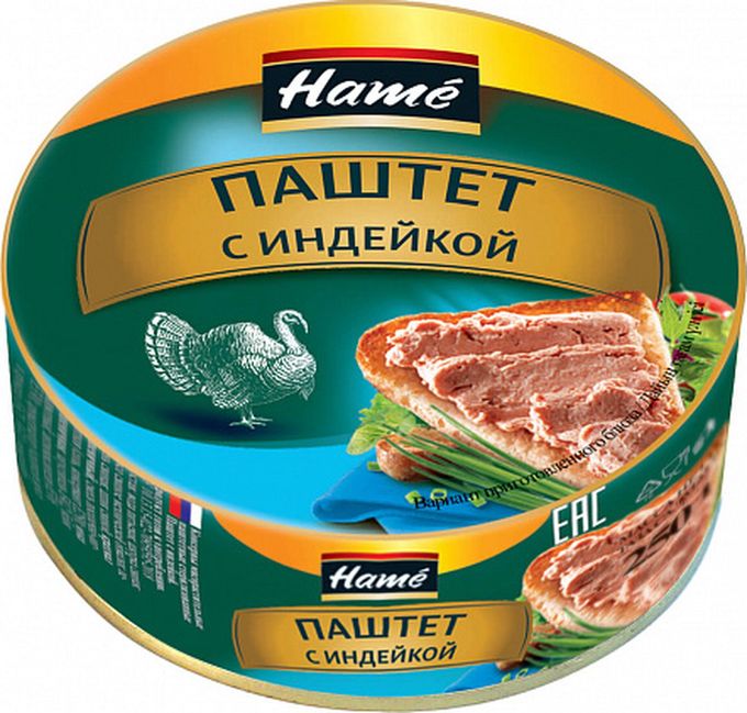 

Паштет Hame с индейкой, 250 г, 100772
