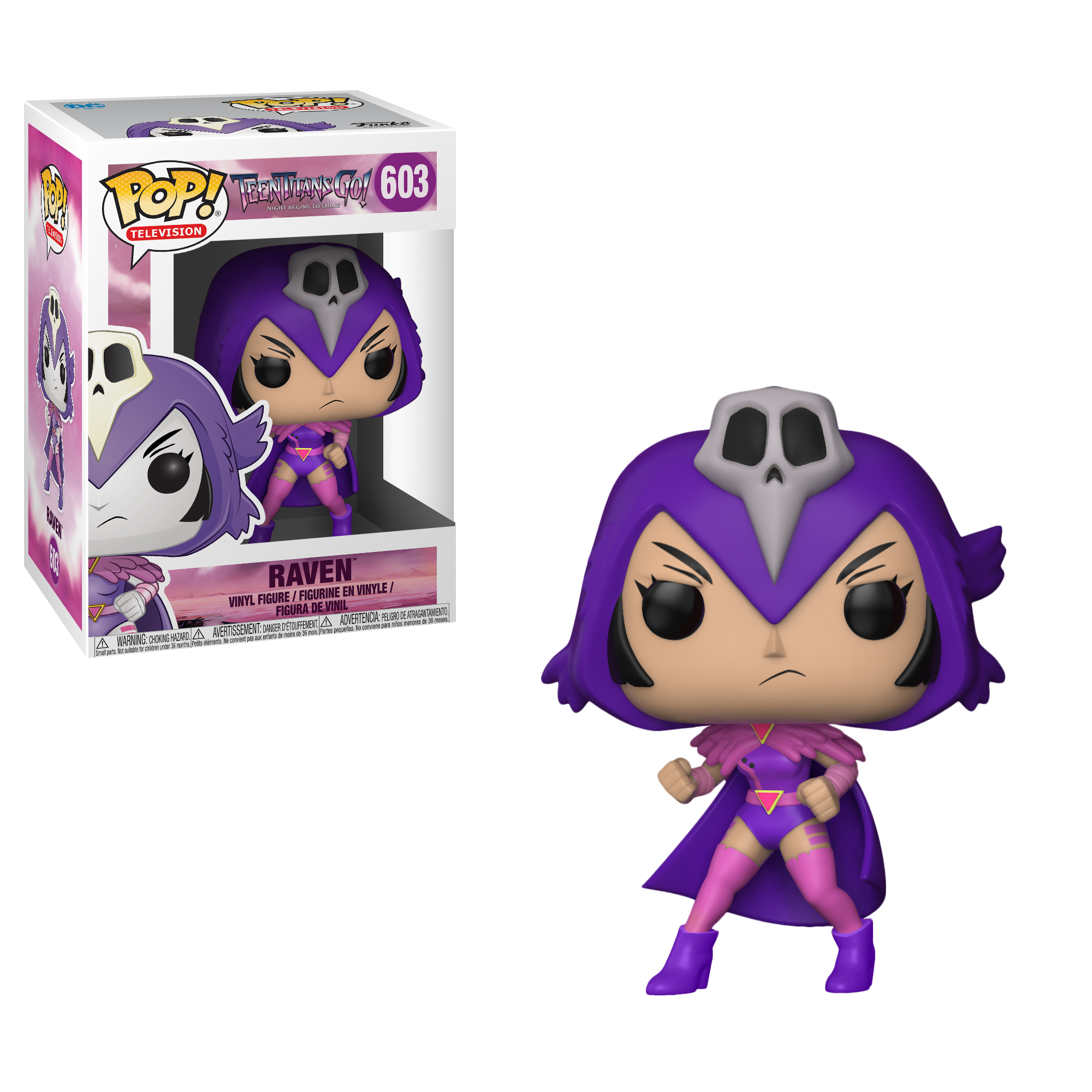 фото Фигурка funko pop! vinyl: teen titans go the night begins to shine s1: raven 28672 (rp)