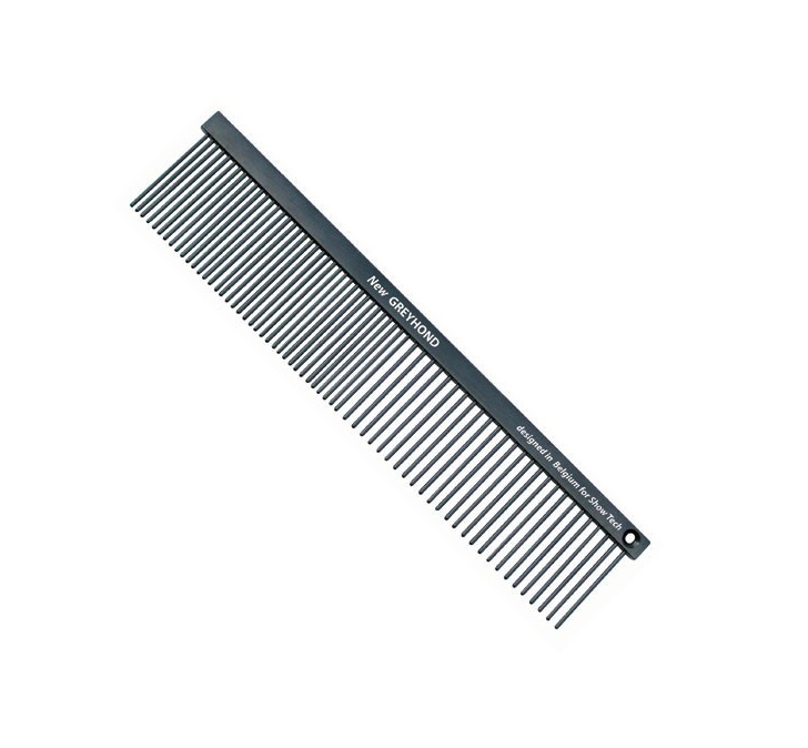 фото Расческа для кошки, собаки show tech greyhond bronze comb пластик, металл 19 см