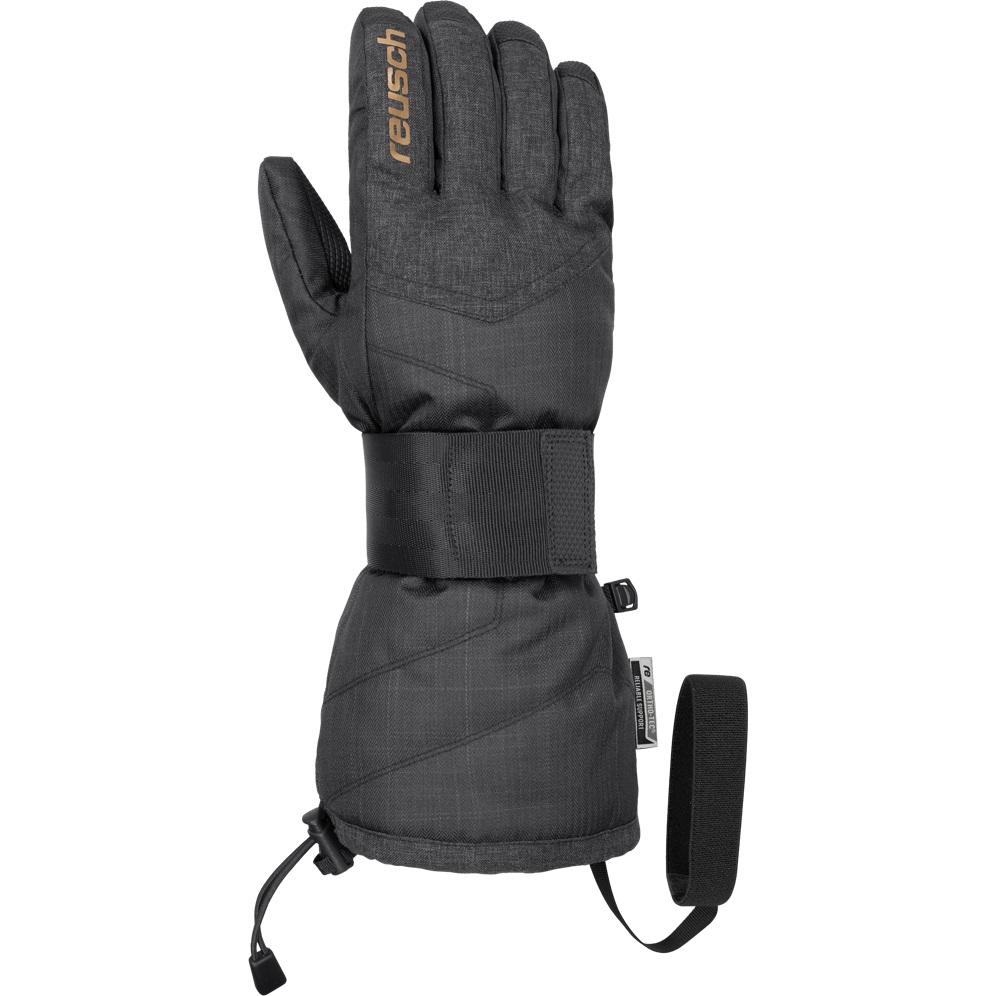 фото Перчатки reusch baseplate r-tex® xt, black/black melange/gold, 10 inch