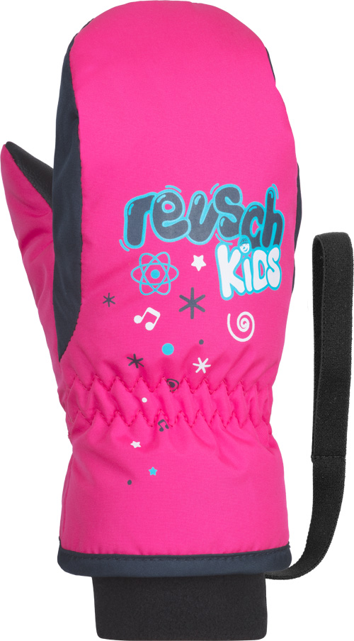 Перчатки Reusch Kids Mitten, pink glo, 4 Inch перчатки reusch 18 19 kids pink glo