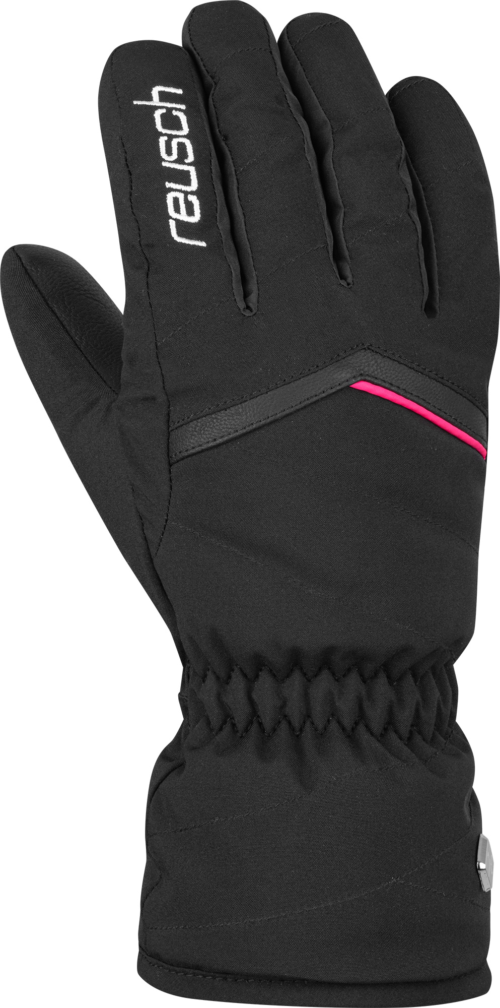 фото Перчатки горнолыжные reusch 2020-21 marisa black/white/pink glo (inch (дюйм):6,5)