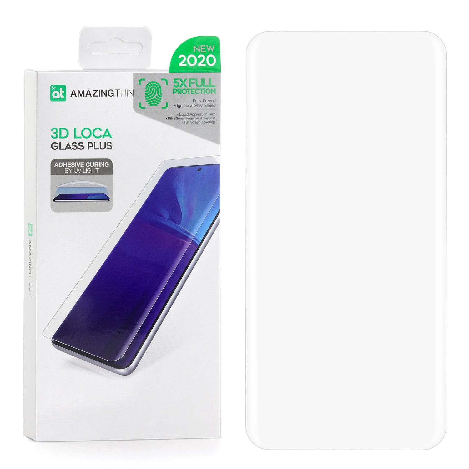 фото Защитное стекло amazingthing uv-full glue transparent 0.33mm для samsung galaxy s20 ultra