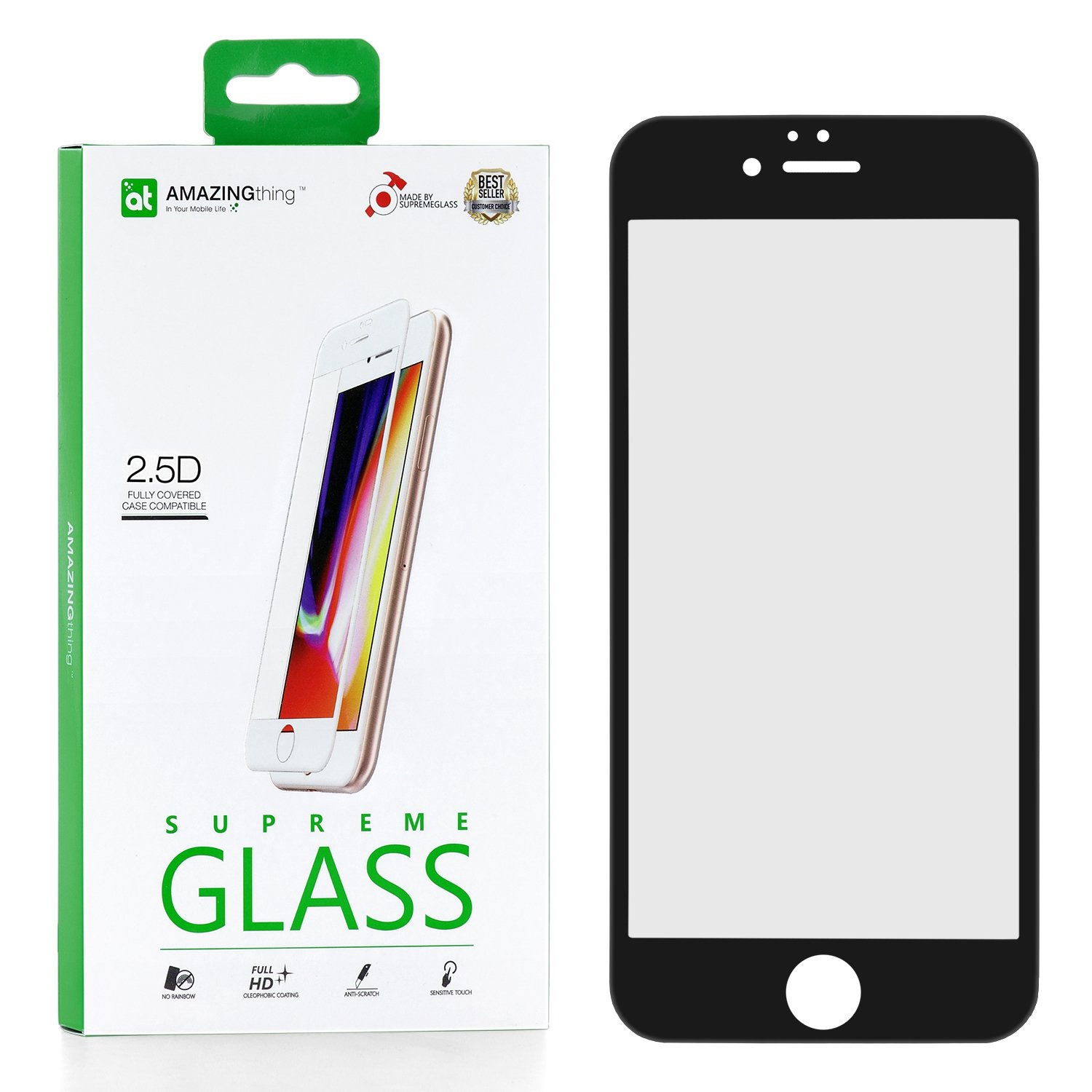 фото Защитное стекло amazingthing supremeglass full glue black для apple iphone 6 plus/6s plus