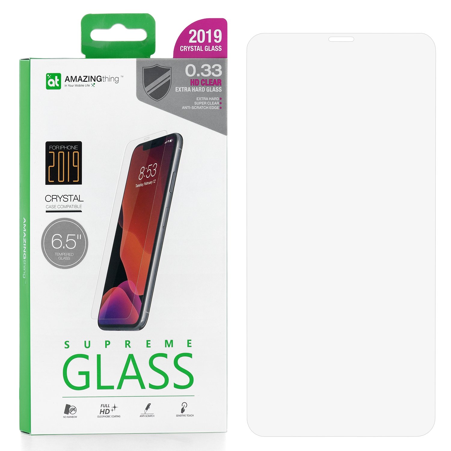 фото Защитное стекло amazingthing extra hard transparent 0.33mm для apple iphone xs max