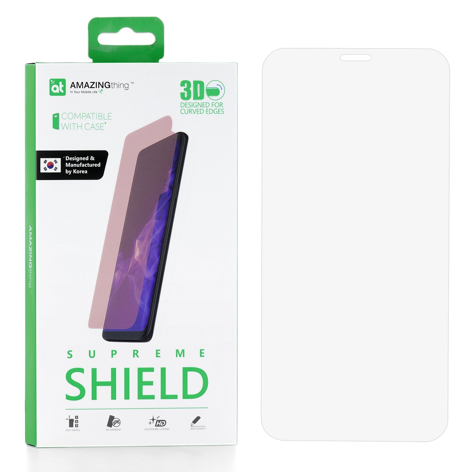 

Защитная пленка для Samsung Galaxy S9 Amazingthing SupremeShield Full Covered Film 3D, SupremeShield