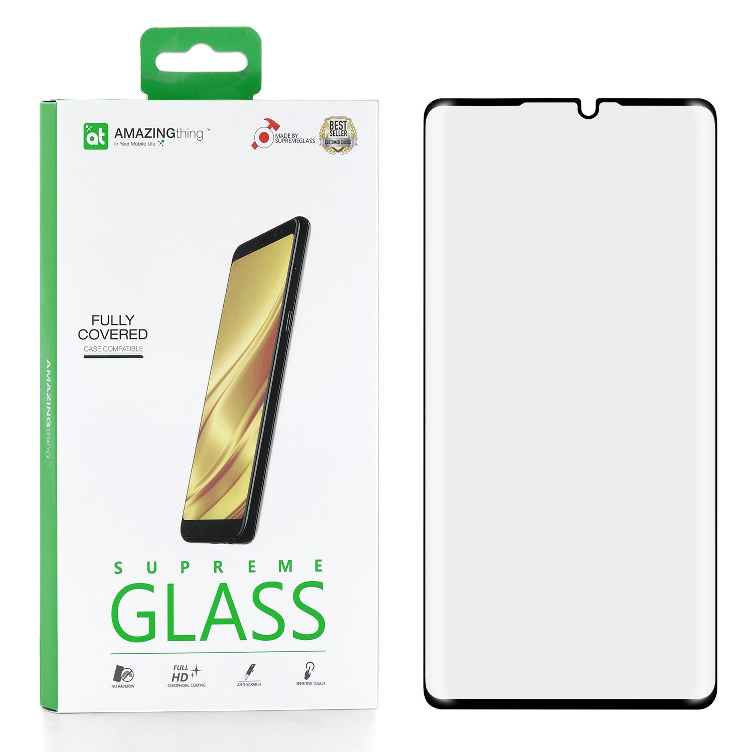 фото Защитное стекло для huawei mate 30 pro amazingthing supremeglass fullscreen 3d black 0.3mm