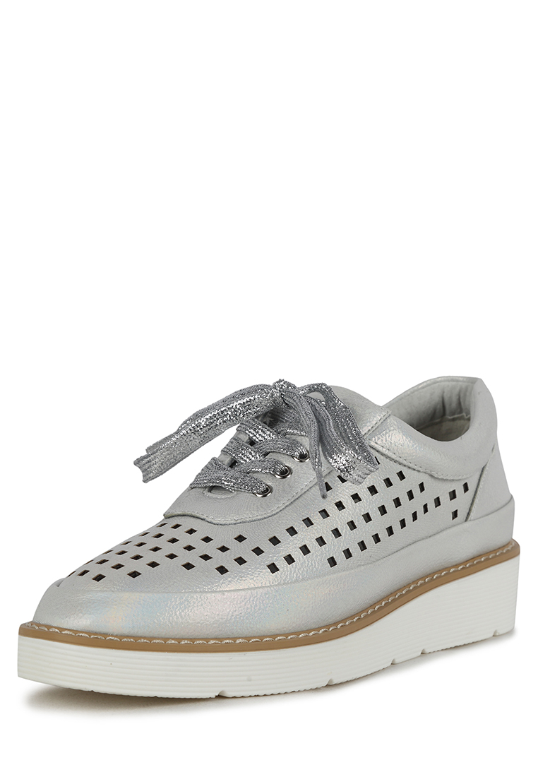 

Полуботинки женские Alessio Nesca 710018857 серебристые 36 RU, Серебристый, 710018857