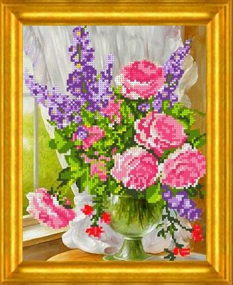 

Канва с рисунком для бисера Майский букет А4