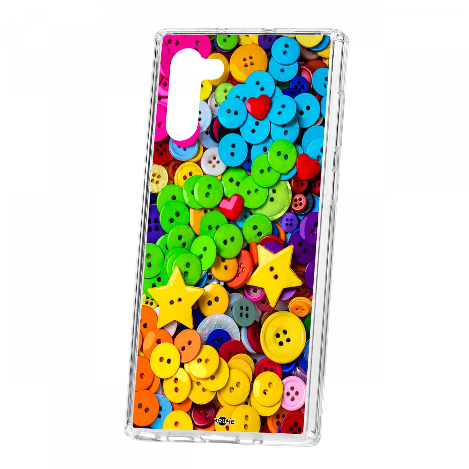 

Чехол для Samsung Galaxy Note 10 КRUЧЕ Print Пуговки, Разноцветный, Print