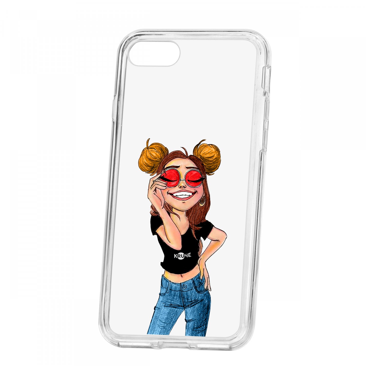 фото Чехол apple iphone 7 kruche print smiling кruче