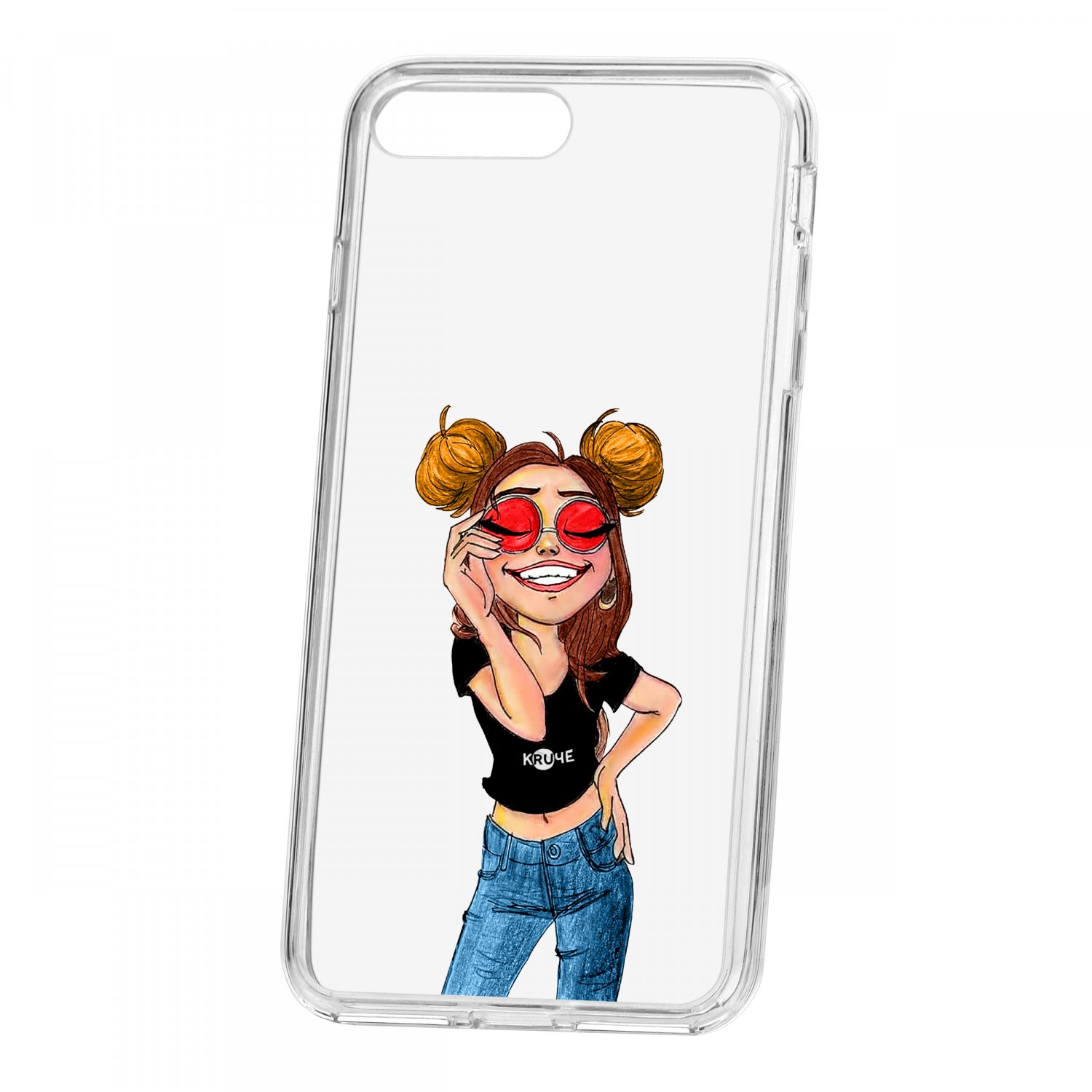 фото Чехол для apple iphone 7 / 8 / se 2020 plus / 8 plus кruче print smiling