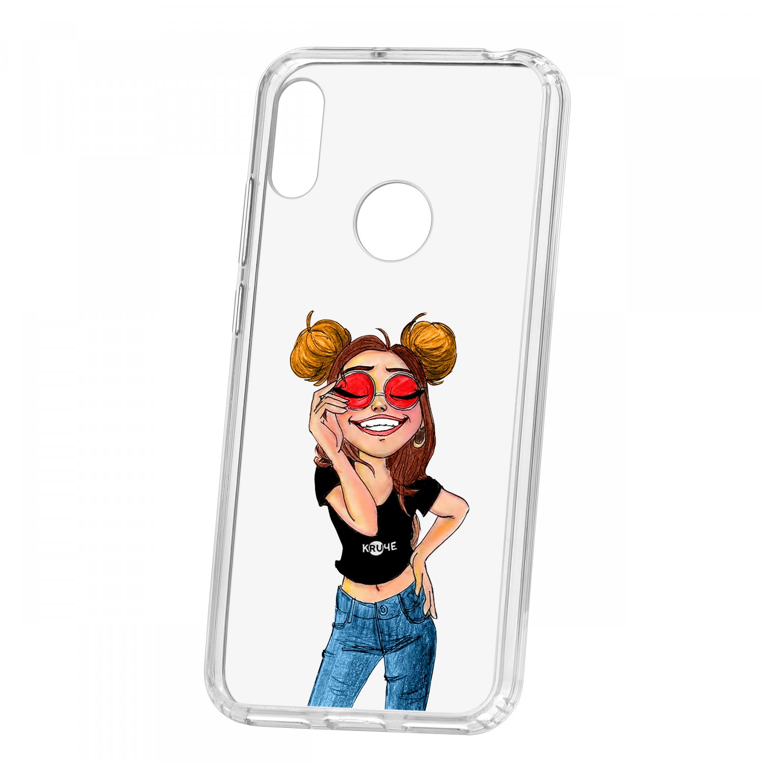 фото Чехол для huawei y6 2019 кruче print smiling