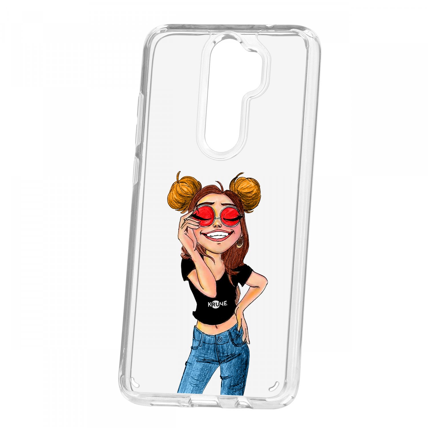 фото Чехол xiaomi redmi note 8 pro kruche print smiling кruче