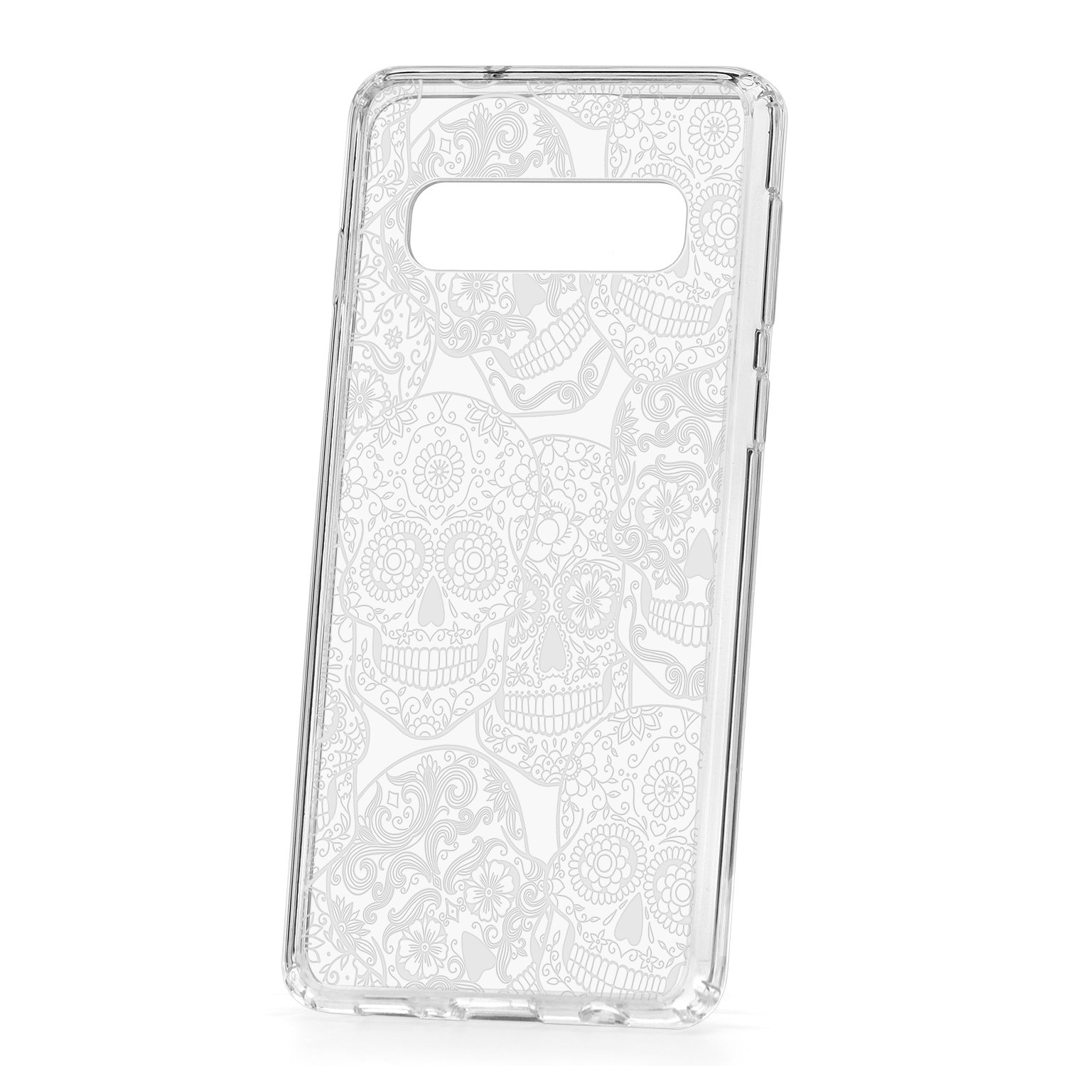 фото Чехол samsung galaxy s10 kruche print skull white кruче