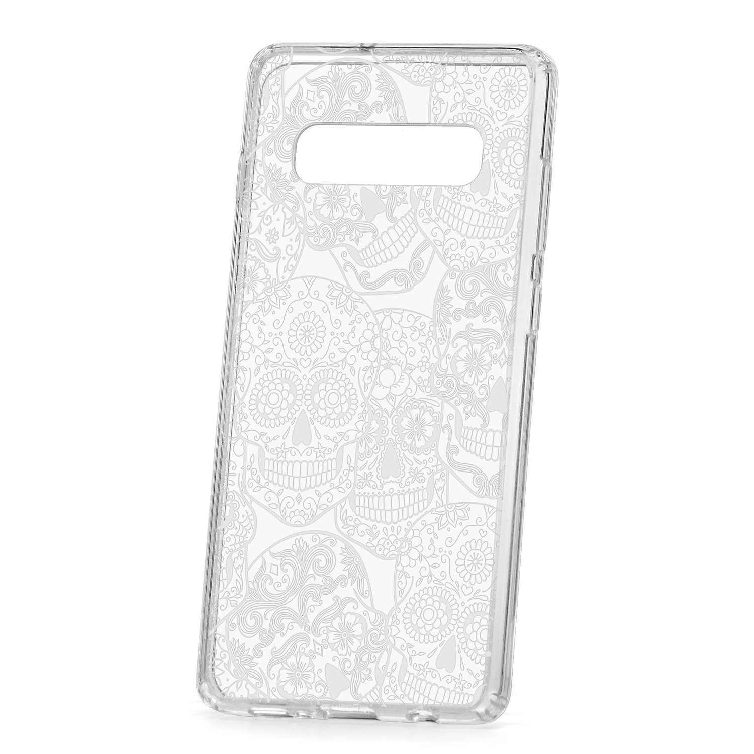 фото Чехол samsung galaxy s10+ kruche print skull white кruче